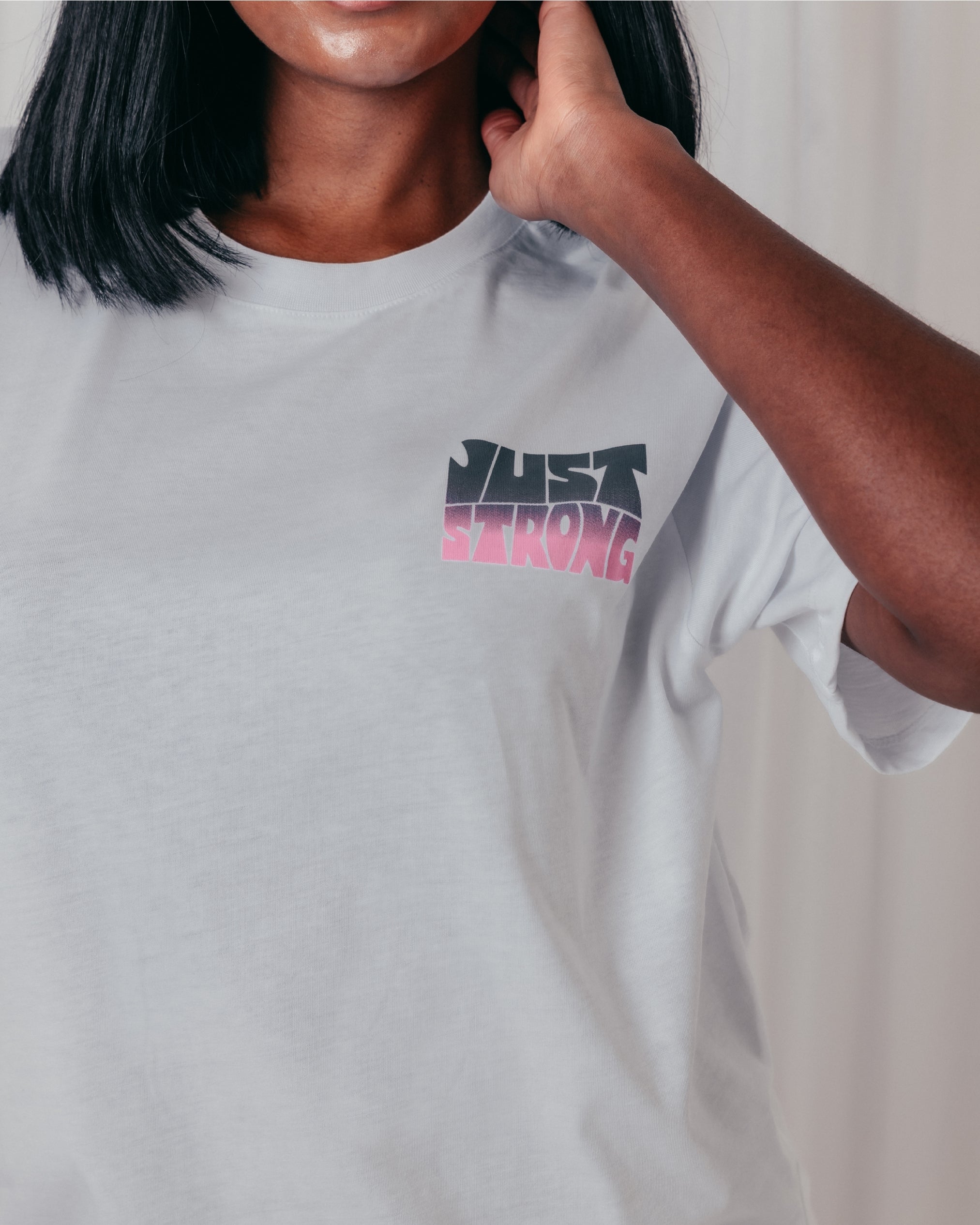 Take Up Space Boyfriend Tee - White