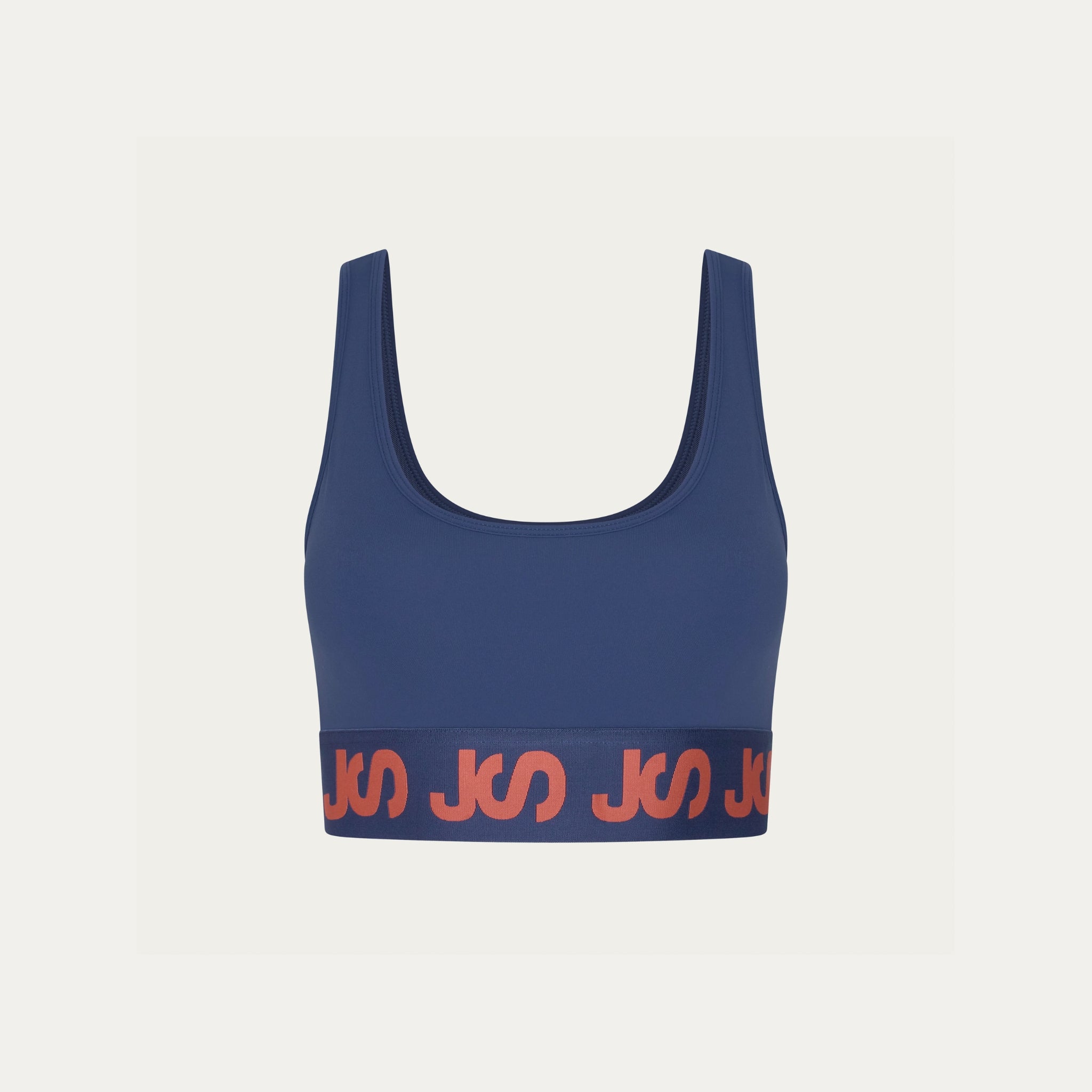 Airflow Medium Support Bra - Indigo/Coral