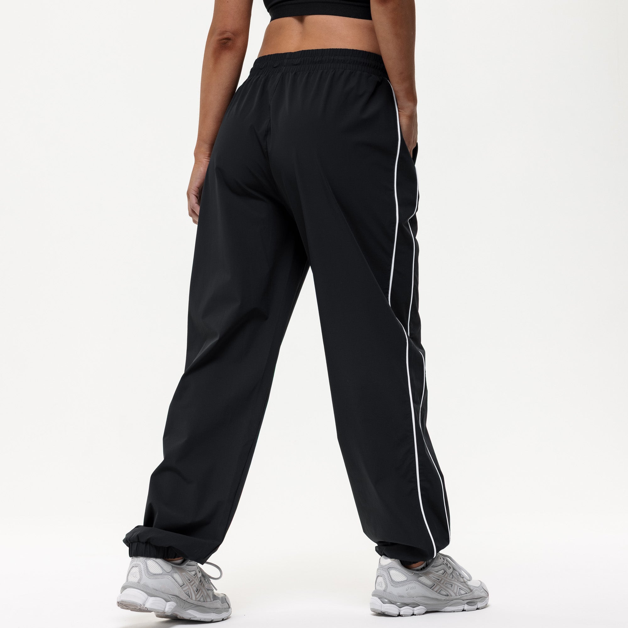 Courtside Track Pants - Black/White