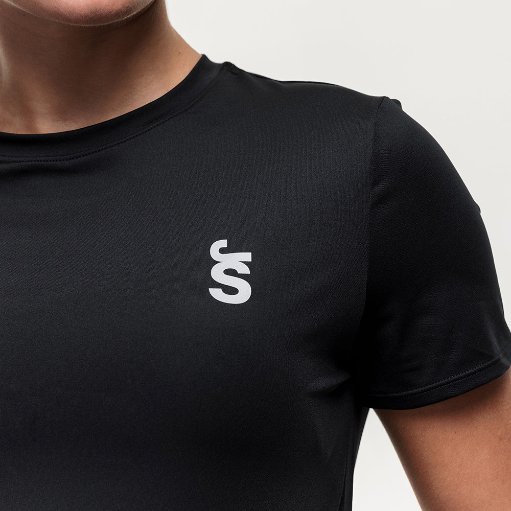 Run Tempo Pocket Tee - Black Onyx