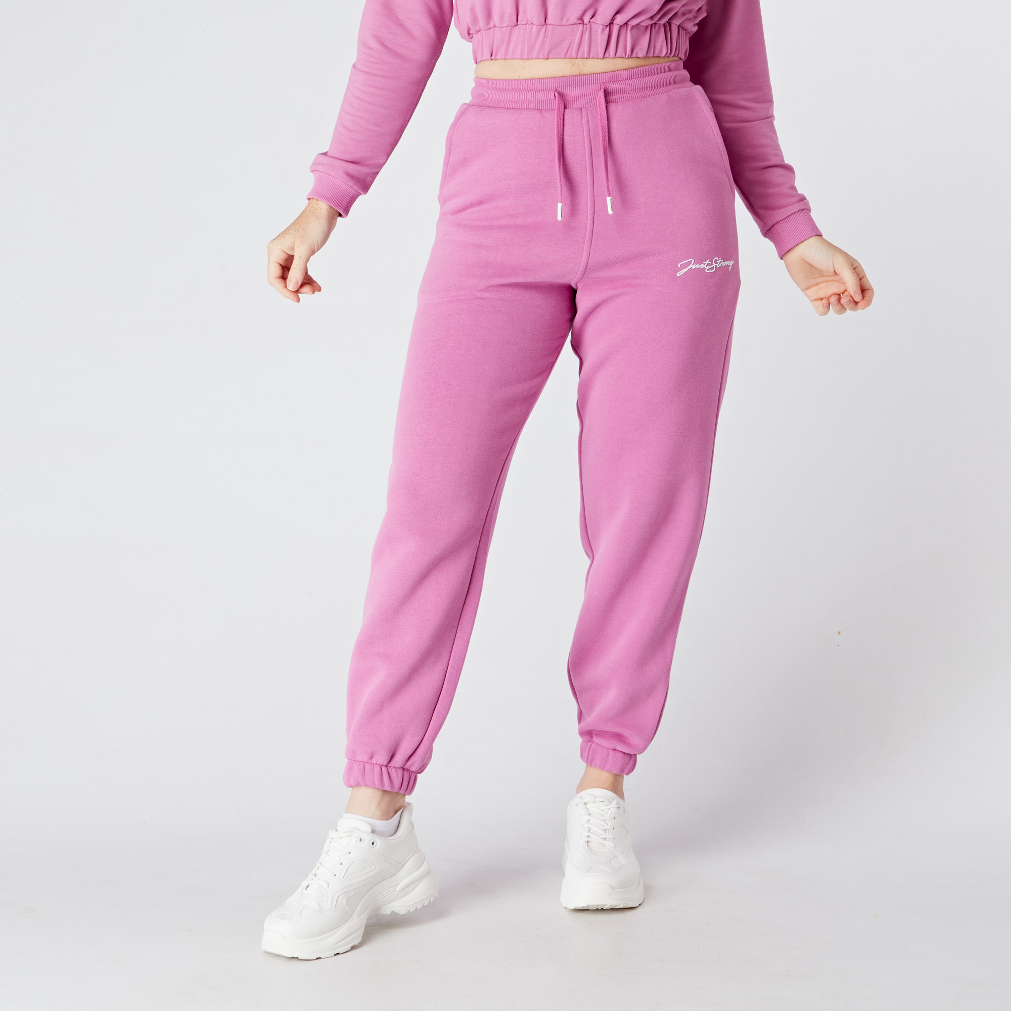Pink baggy joggers hotsell