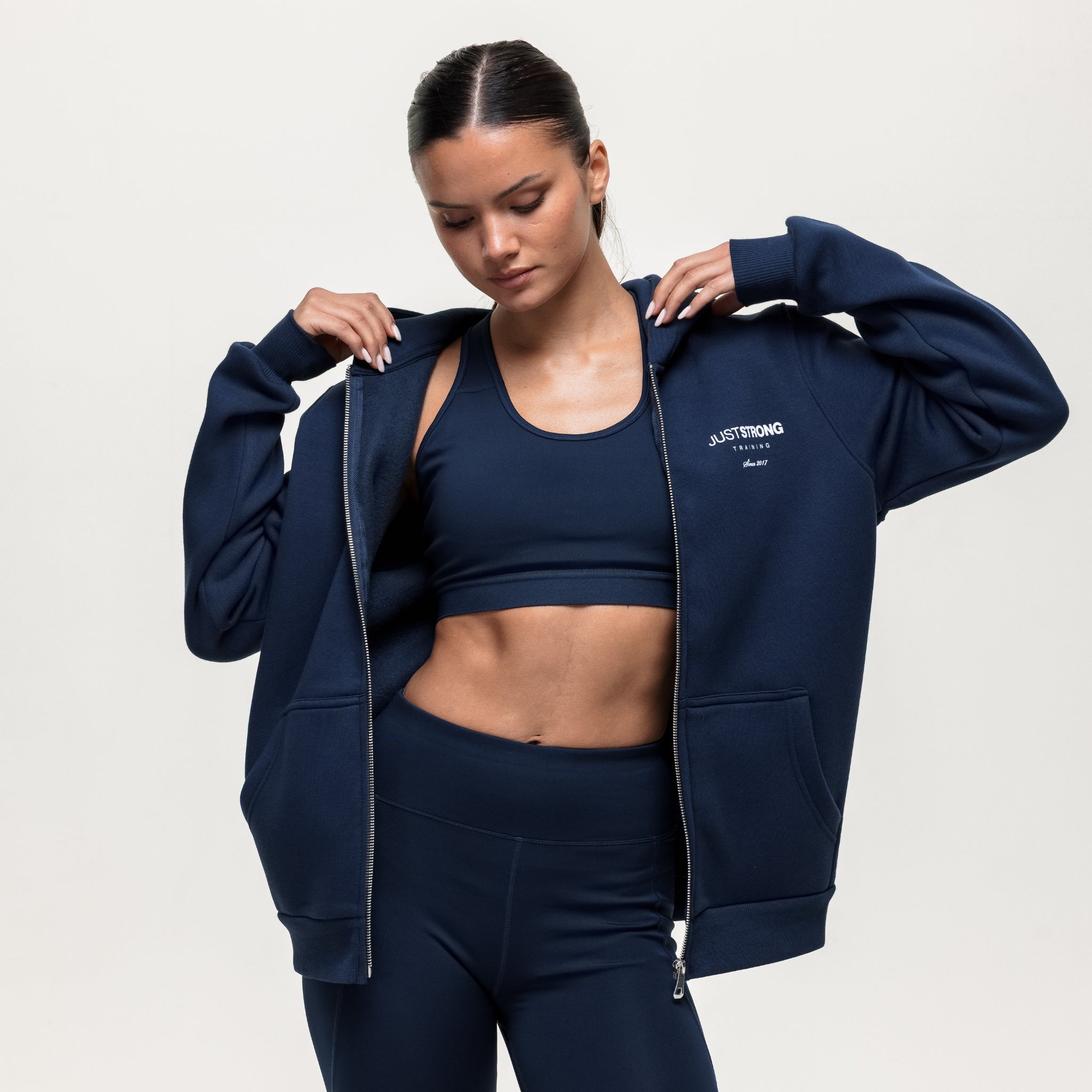 Training Essentials Motion Zip Hoodie - Navy