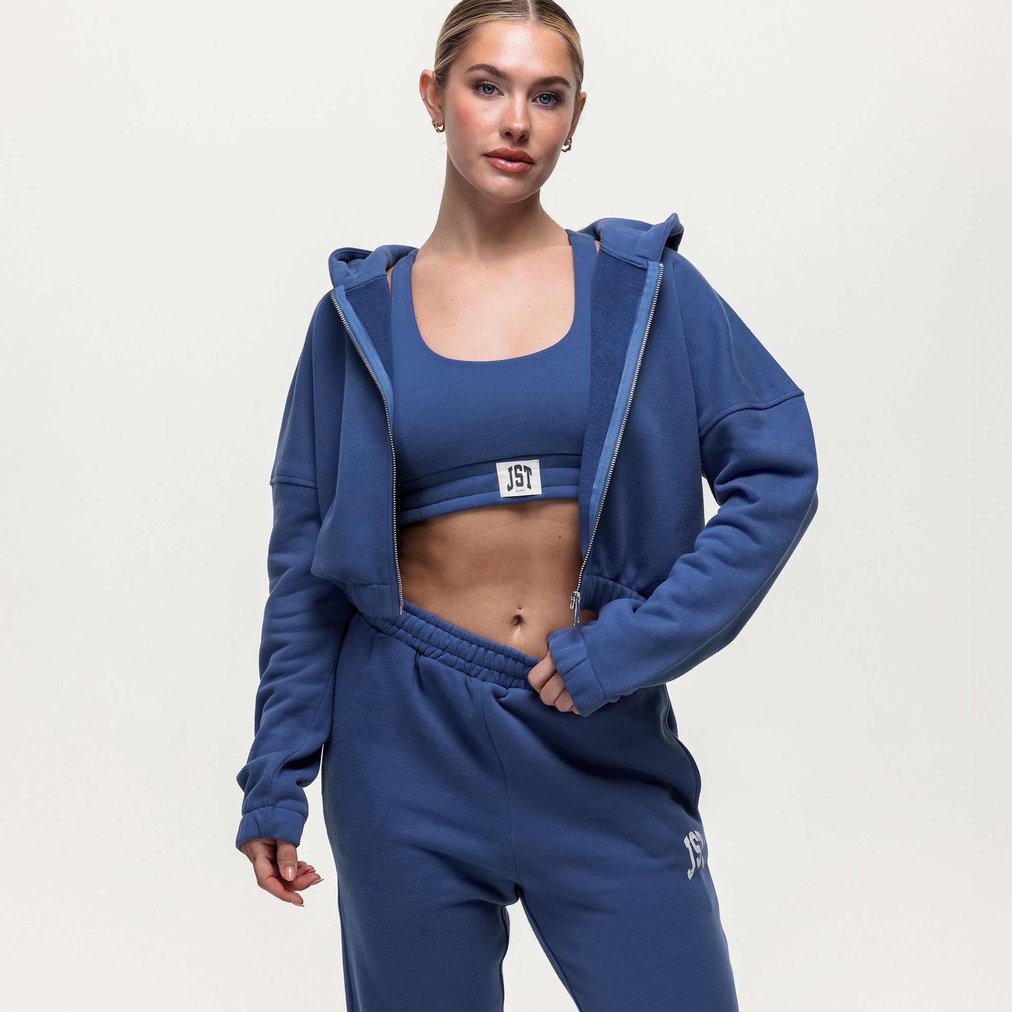 Timeout Sweatshirt Bralette - Vintage Indigo