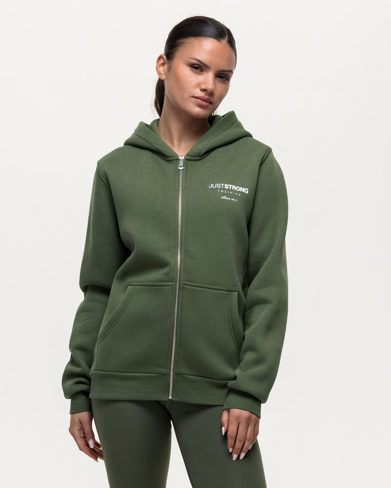 Training Essentials Motion Zip Hoodie - Khaki