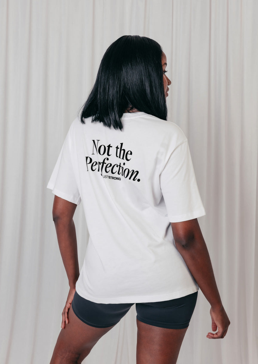 Progress Boyfriend Tee - White/Black