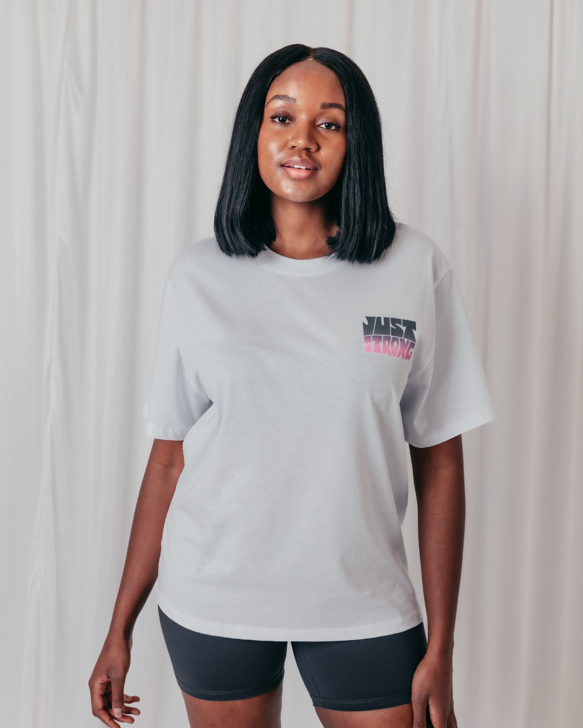 Take Up Space Boyfriend Tee - White