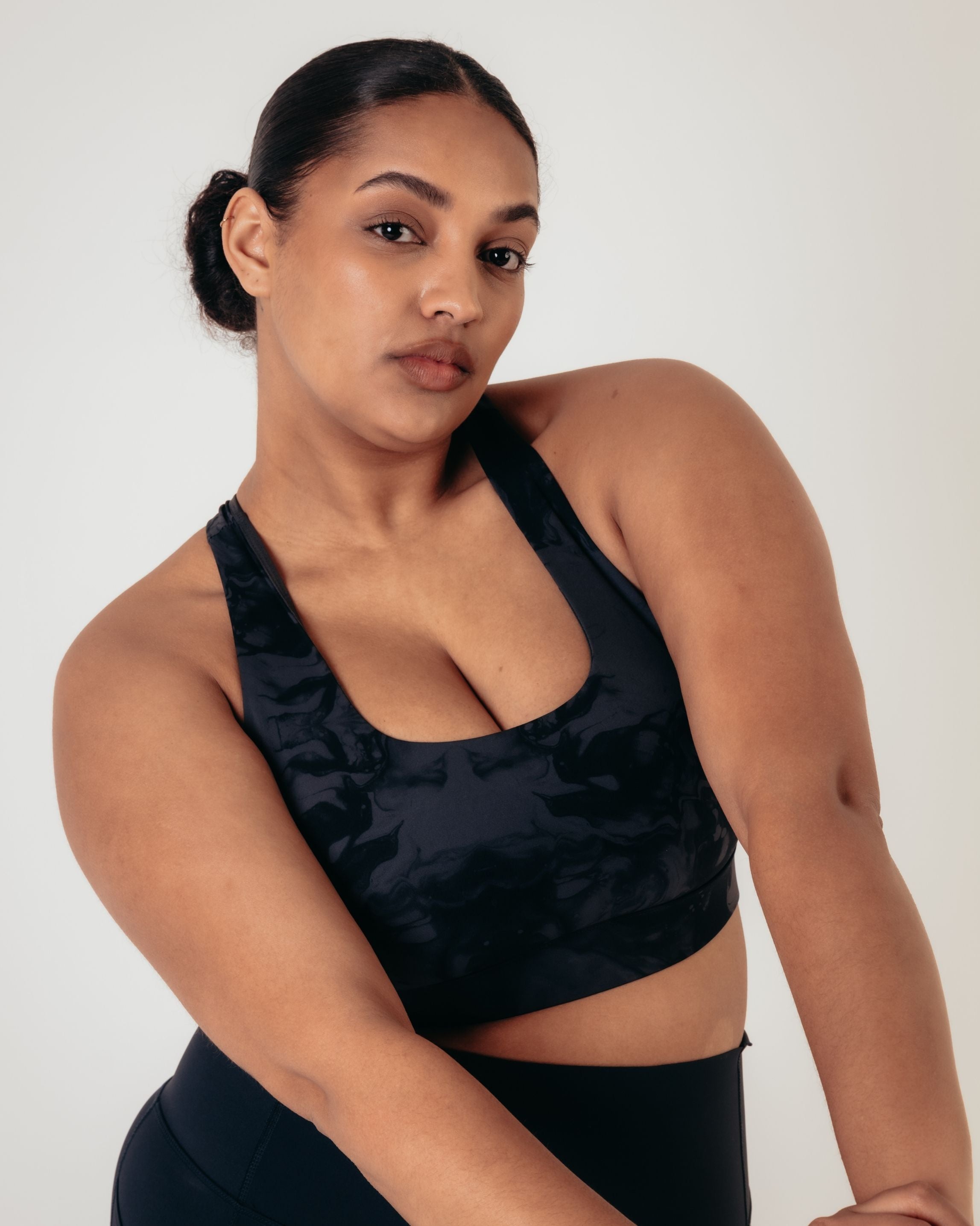 Flex Medium Support Bra - Slate Marble