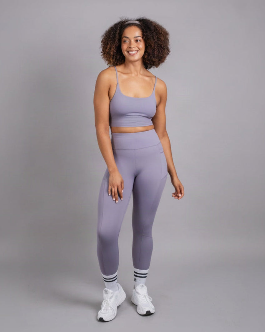 Power High Rise 7/8 Leggings - Purple Ash