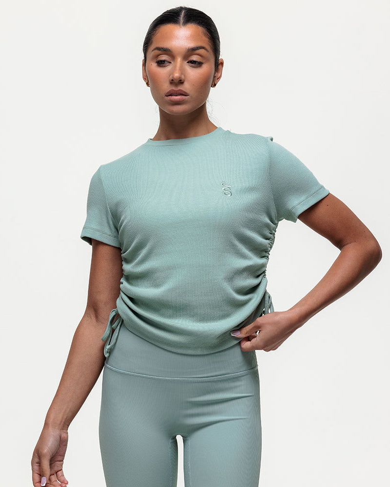 Shanti Ruched Tee - Seamoss