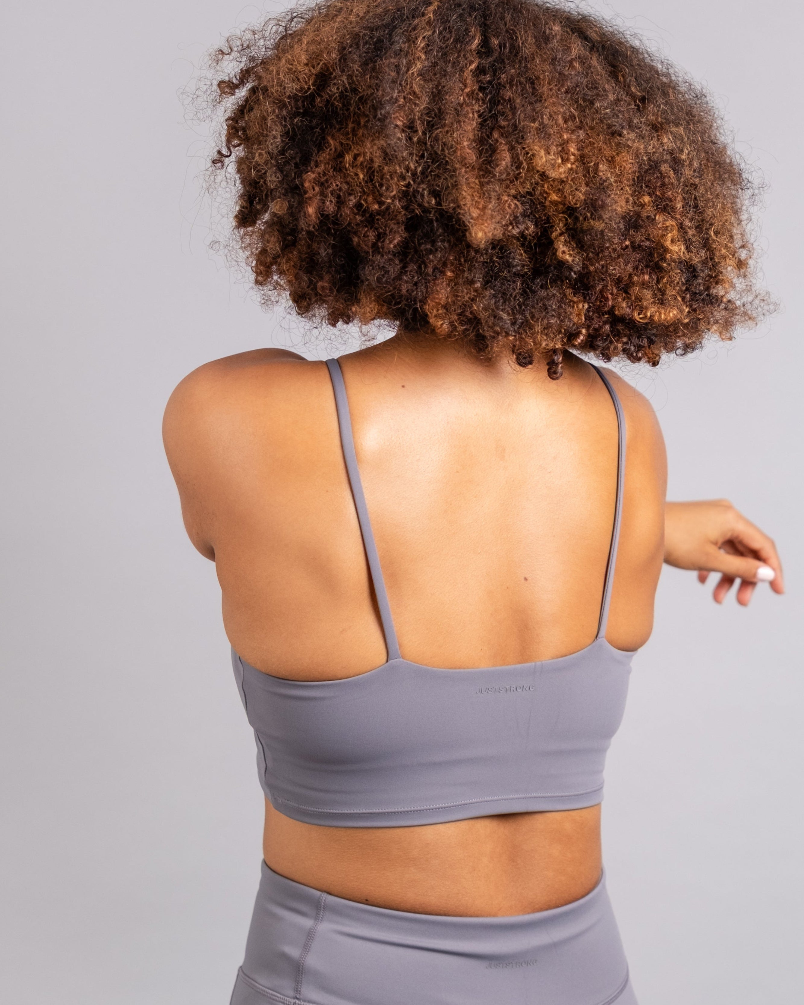 Strappy Tank Bra - Smoke