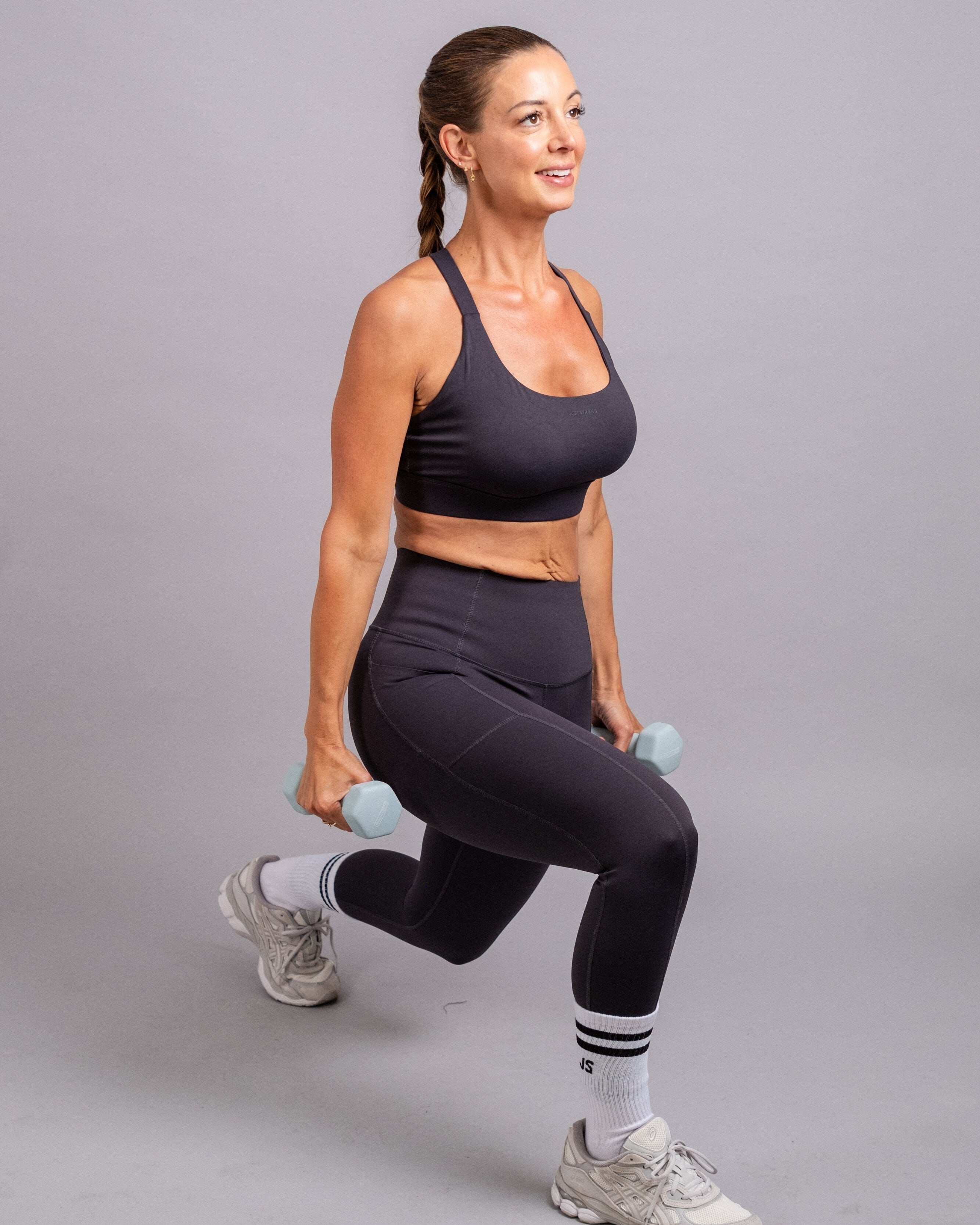 Impact High Support Bra - Washed Black