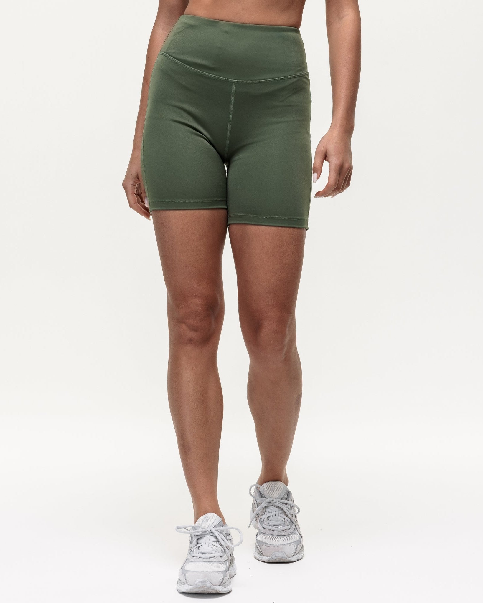 Motion High Rise Biker Shorts - Khaki
