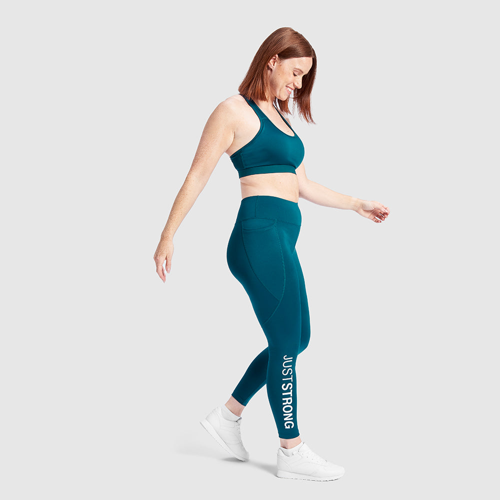 Turquoise Motion Leggings – Just Strong