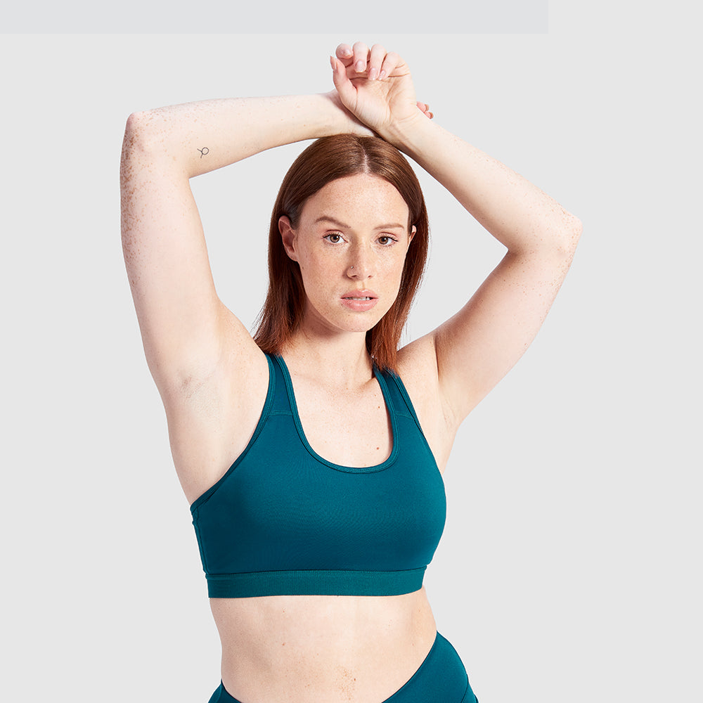 Turquoise Motion Sports Bra – Just Strong