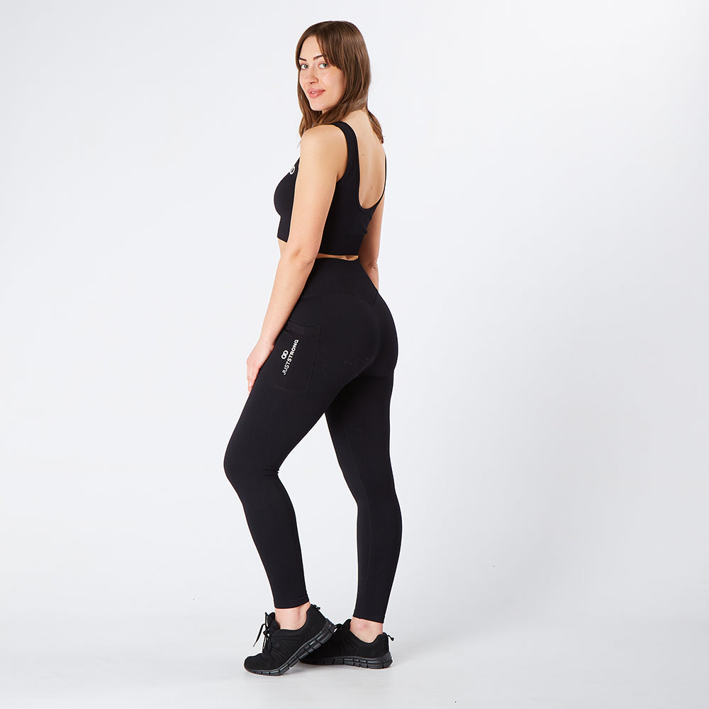 Charcoal Solid Seamless Leggings