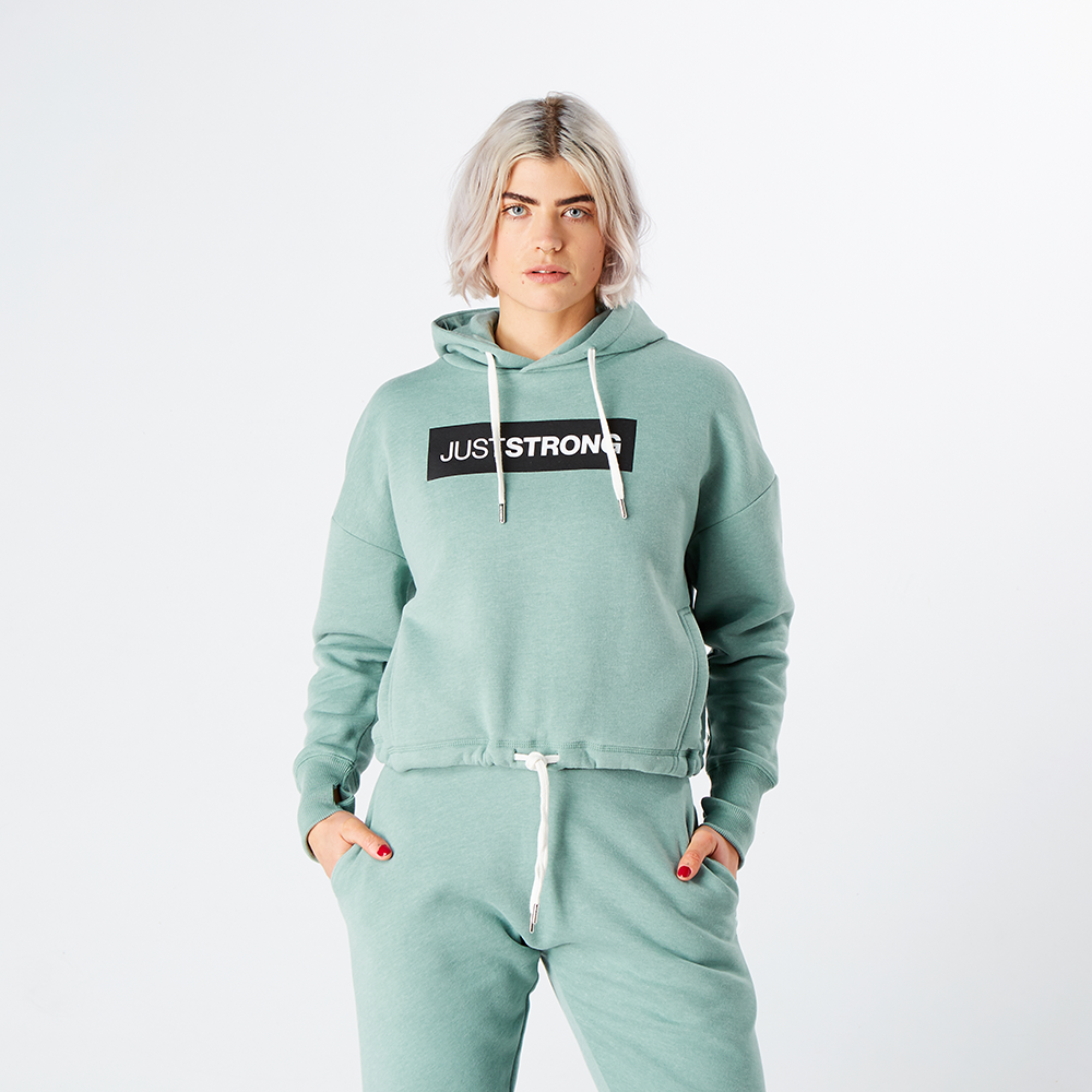 Mint cropped hoodie discount