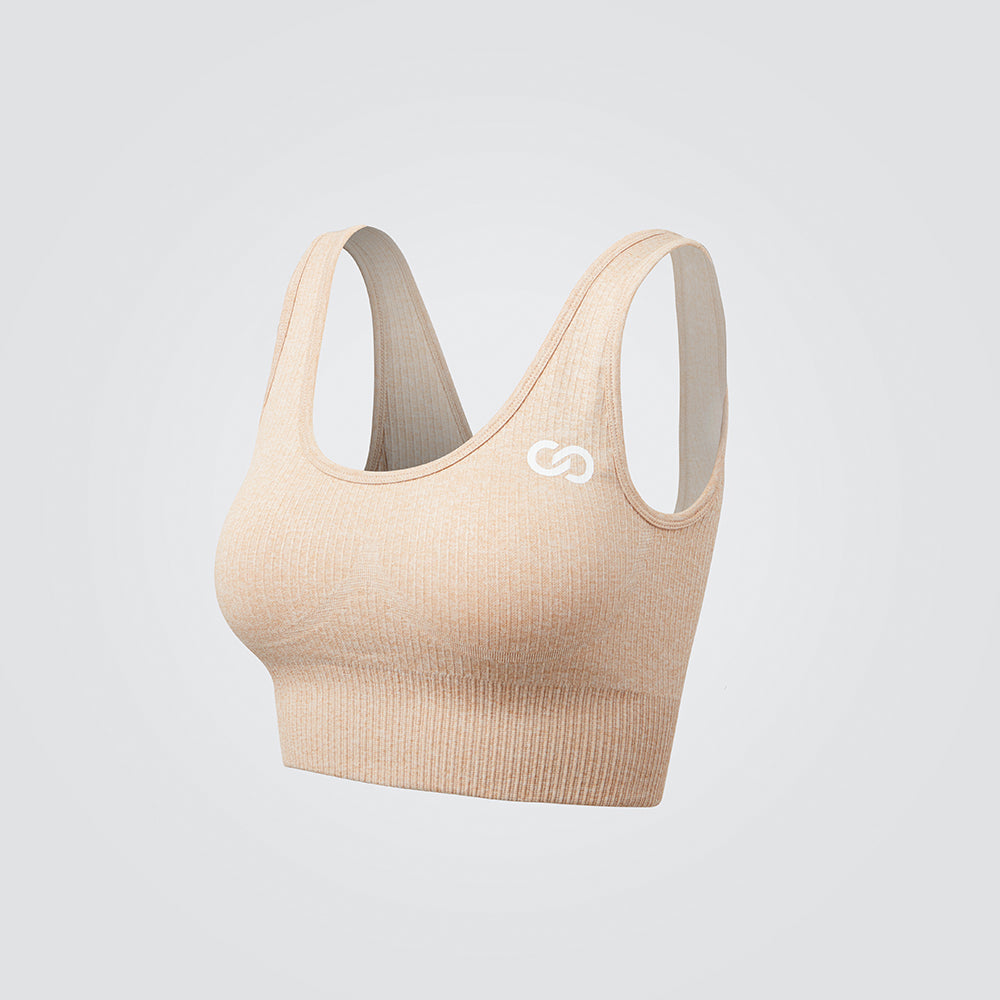 Nude Ribbed Seamless Bra – Just Strong