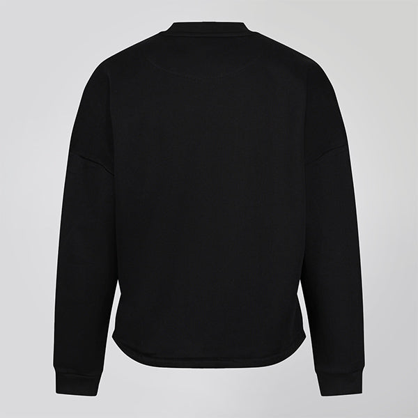 Oversized Signature Black Crew Neck – Just Strong