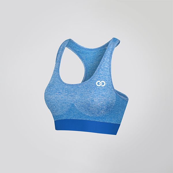 JUST-DRY Ensign Blue High Impact Hit Compression Sports Bra for